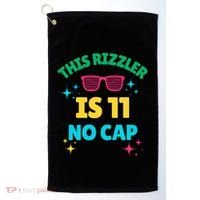 This Rizzler Is 11 Birthday Eleven 11 Birthday Golf Towel thumb 0