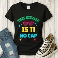 This Rizzler Is 11 Birthday Eleven 11 Birthday Women's T-Shirt thumb 3