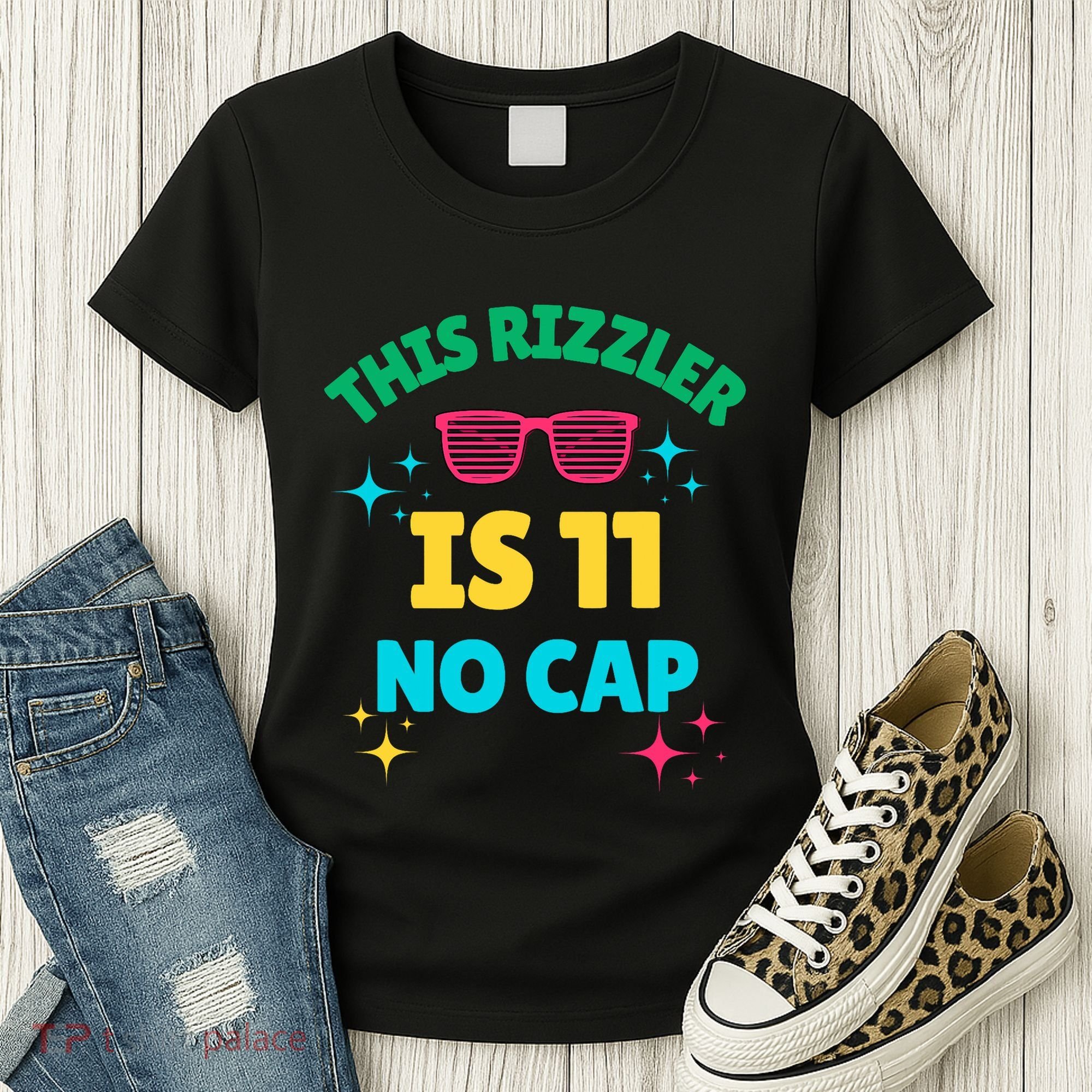 This Rizzler Is 11 Birthday Eleven 11 Birthday Women's T-Shirt