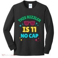 This Rizzler Is 11 Birthday Eleven 11 Birthday Kids Long Sleeve Shirt thumb 0