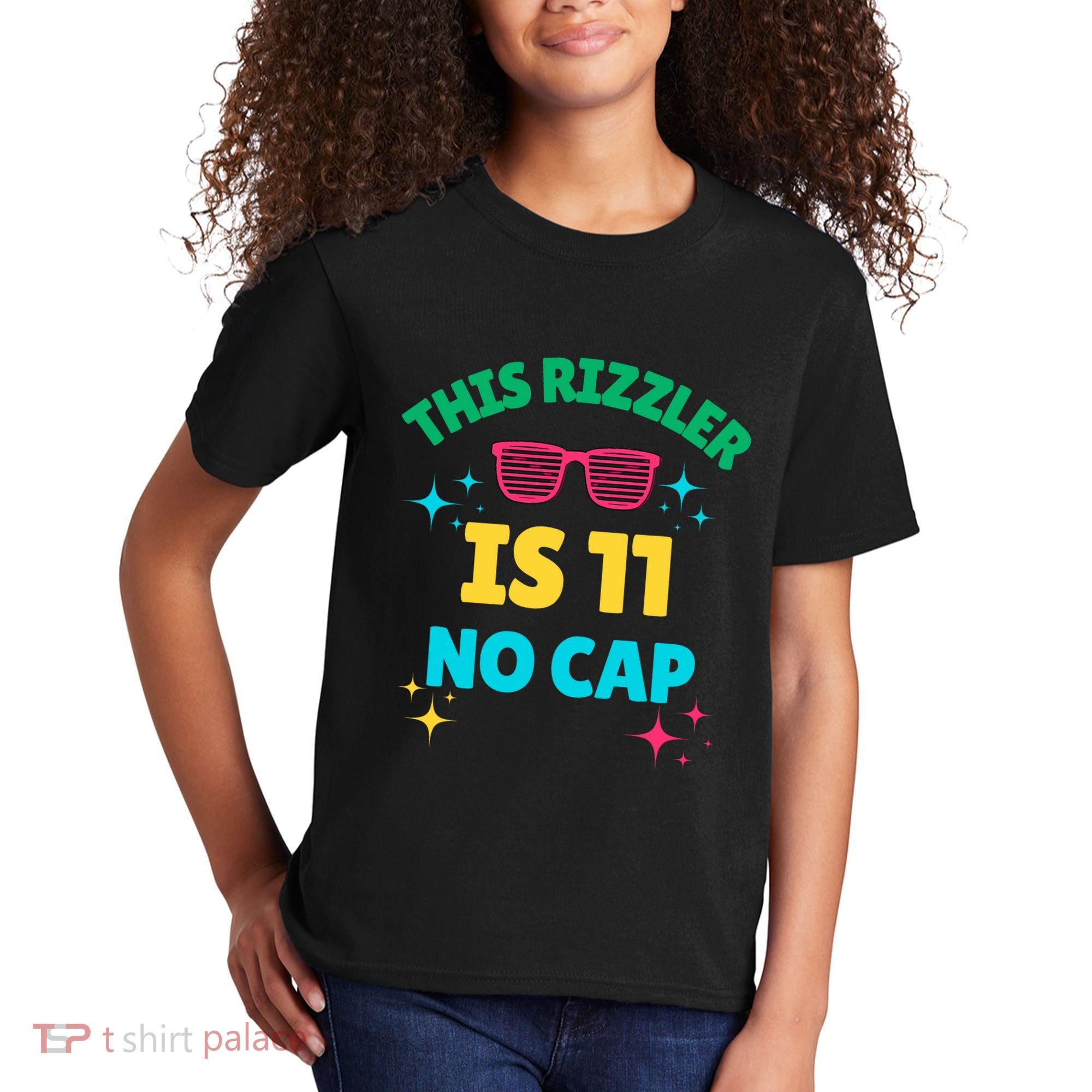 This Rizzler Is 11 Birthday Eleven 11 Birthday Kids T-Shirt