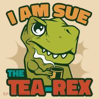 T Rex I Am Sue The Teafunny Giftrex Funny Trex Dinosaur Ing Tea Gift Tote Bag thumb 4