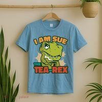 T Rex I Am Sue The Teafunny Giftrex Funny Trex Dinosaur Ing Tea Gift T-Shirt thumb 2