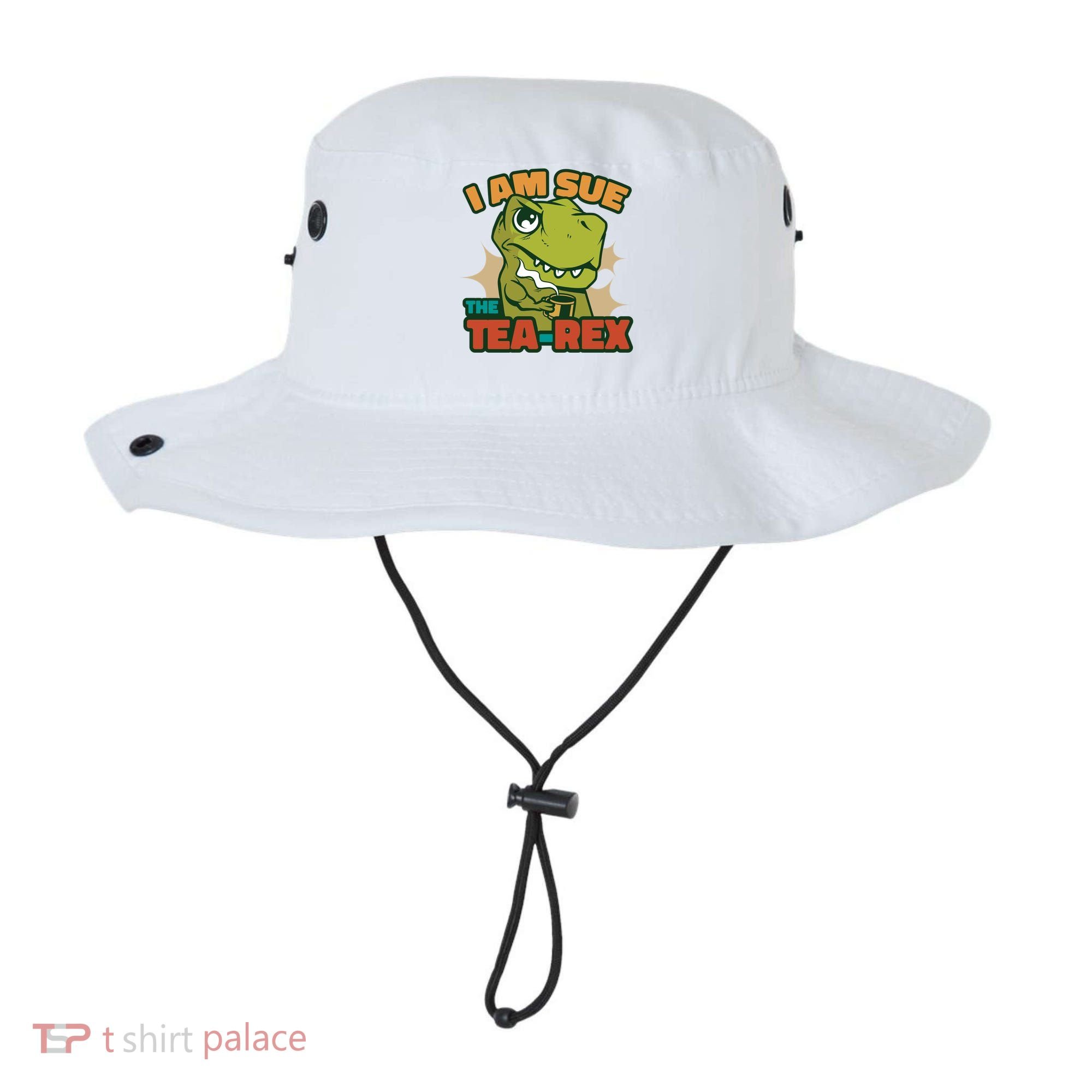 T Rex I Am Sue The Teafunny Giftrex Funny Trex Dinosaur Ing Tea Gift Bucket Hat