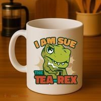 T Rex I Am Sue The Teafunny Giftrex Funny Trex Dinosaur Ing Tea Gift Coffee Mug thumb 4