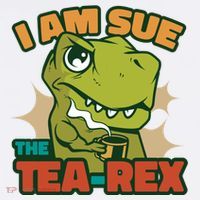 T Rex I Am Sue The Teafunny Giftrex Funny Trex Dinosaur Ing Tea Gift Women's Tank Top thumb 5