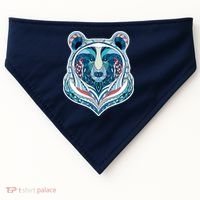 Tribal bear  USA-Made Doggie Bandana thumb 0