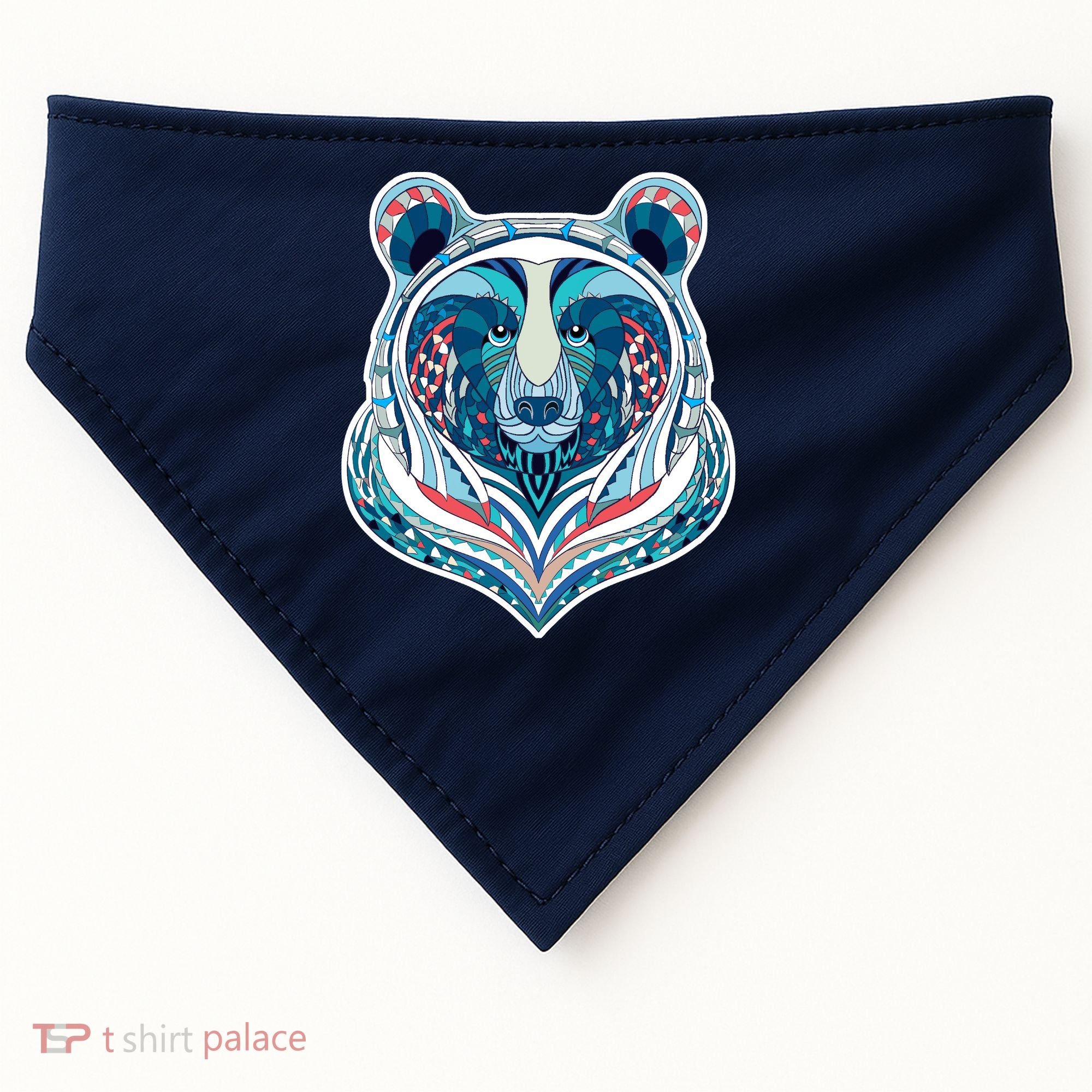 Tribal bear  USA-Made Doggie Bandana