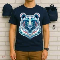 Tribal bear  T-Shirt thumb 6