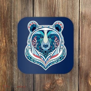 Tribal bear  Coaster