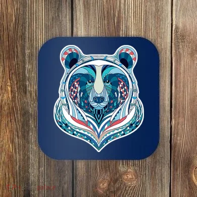 Tribal bear  Coaster