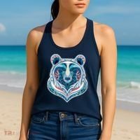 Tribal bear  Women's Tank Top thumb 2