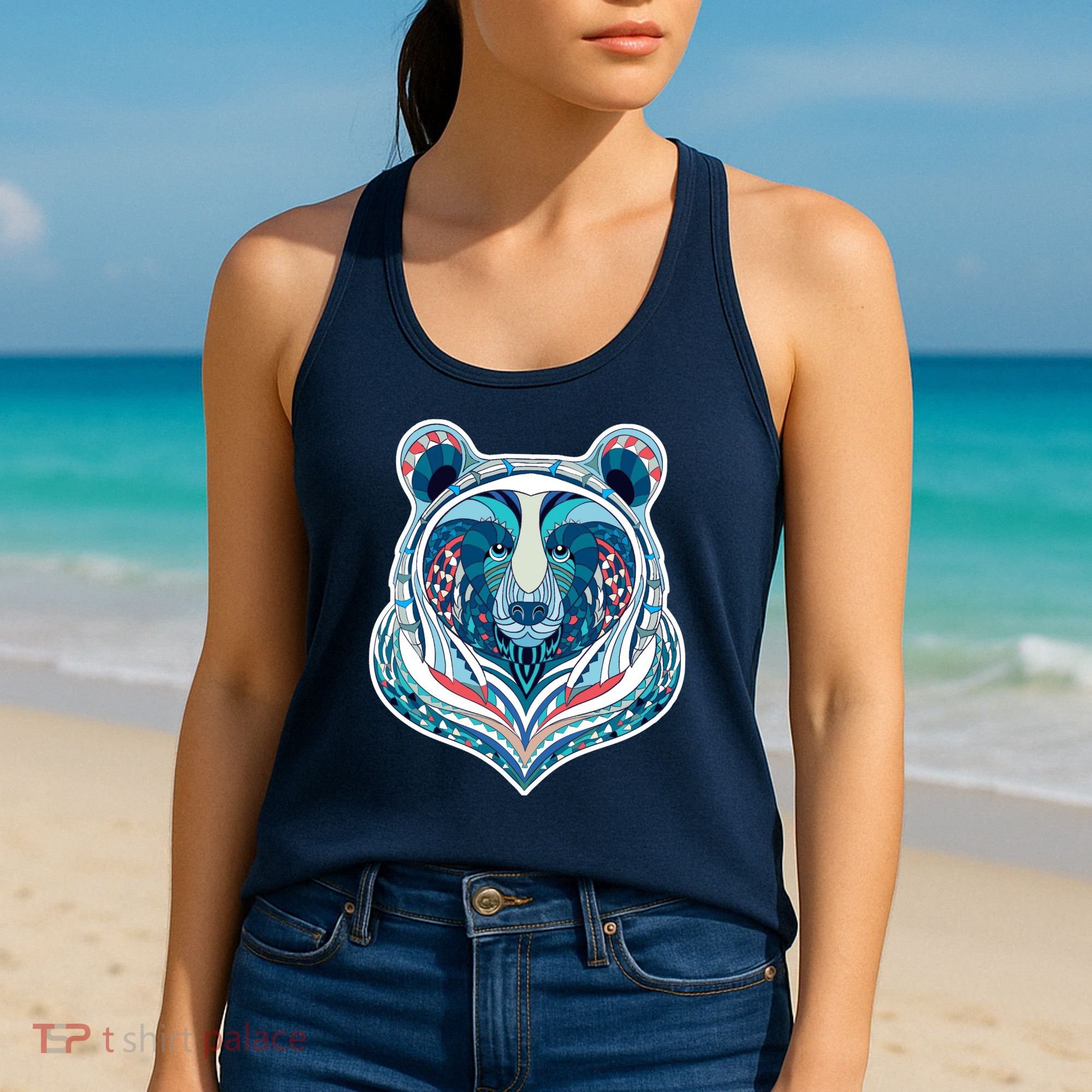 Tribal bear  Women's Tank Top