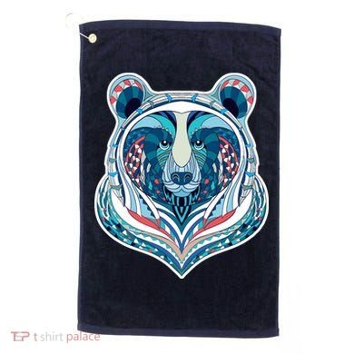 Tribal bear  Golf Towel