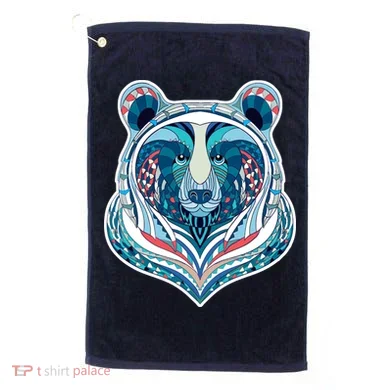 Tribal bear Golf Towel
