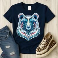 Tribal bear  Women's T-Shirt thumb 3