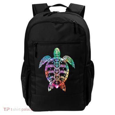 Tribal Colorful Turtle Backpack