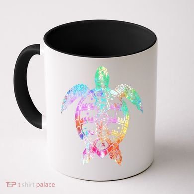 Tribal Colorful Turtle Coffee Mug