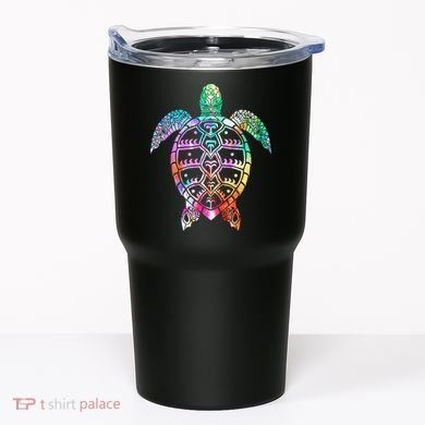 Tribal Colorful Turtle Tumbler