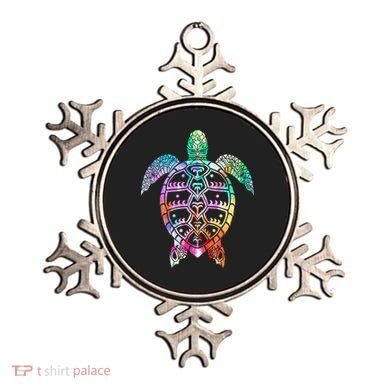 Tribal Colorful Turtle Ornament