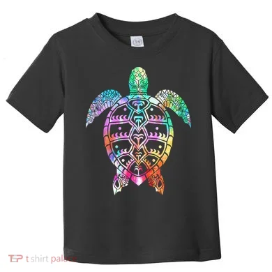 Tribal Colorful Turtle Toddler T-Shirt