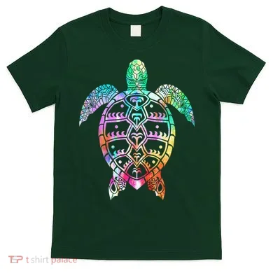 Tribal Colorful Turtle T-Shirt