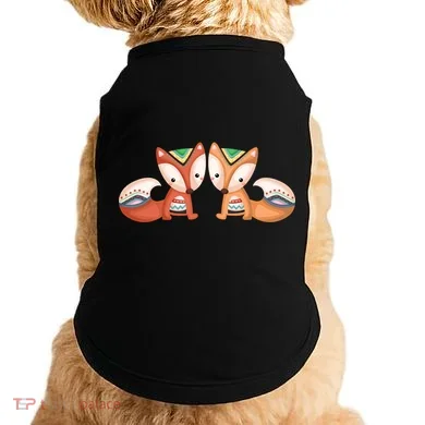 Tribal Foxes Doggie Tank