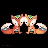 Tribal Foxes Doggie Tank thumb 4