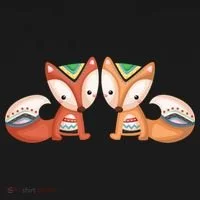 Tribal Foxes Doggie Tank thumb 4