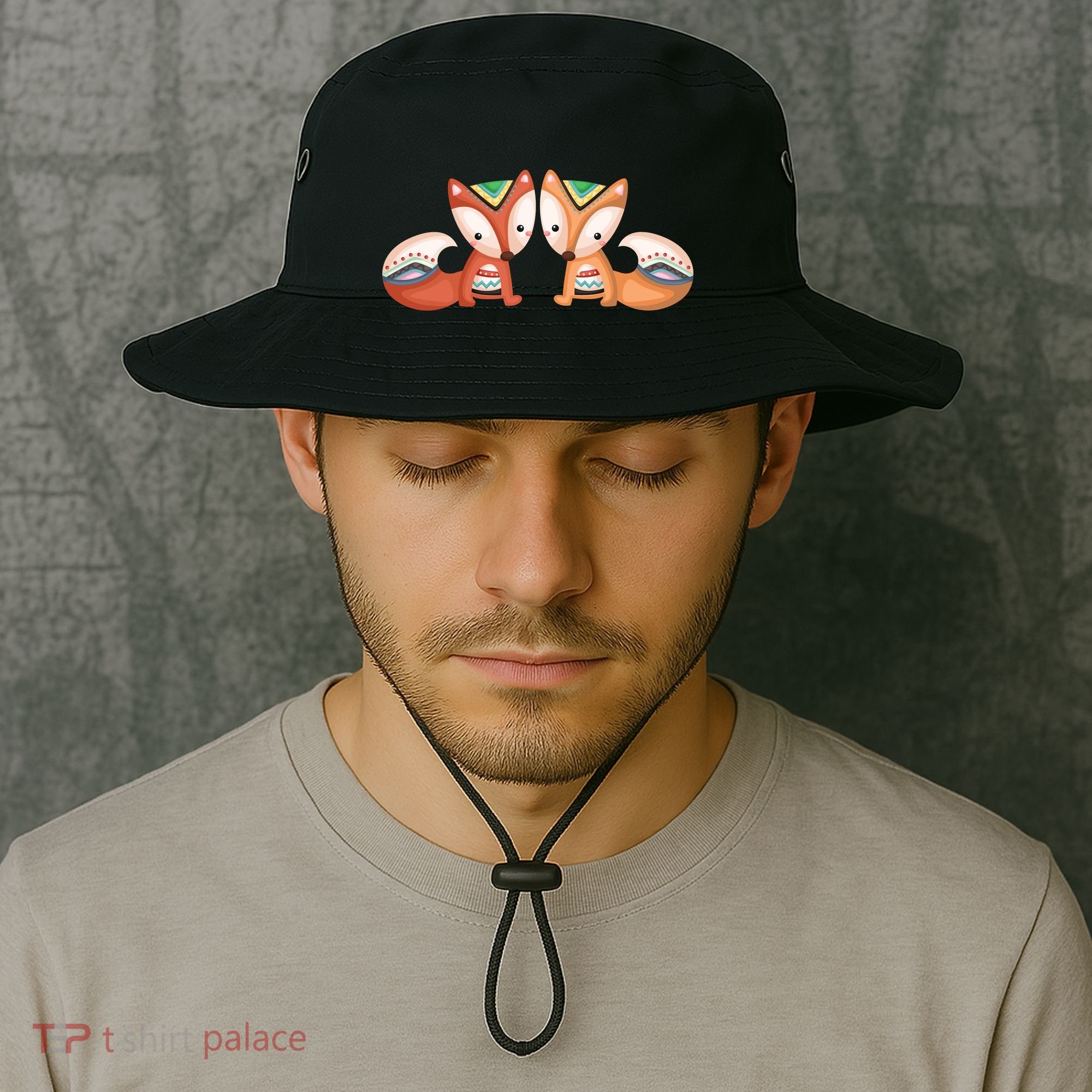 Tribal Foxes Bucket Hat