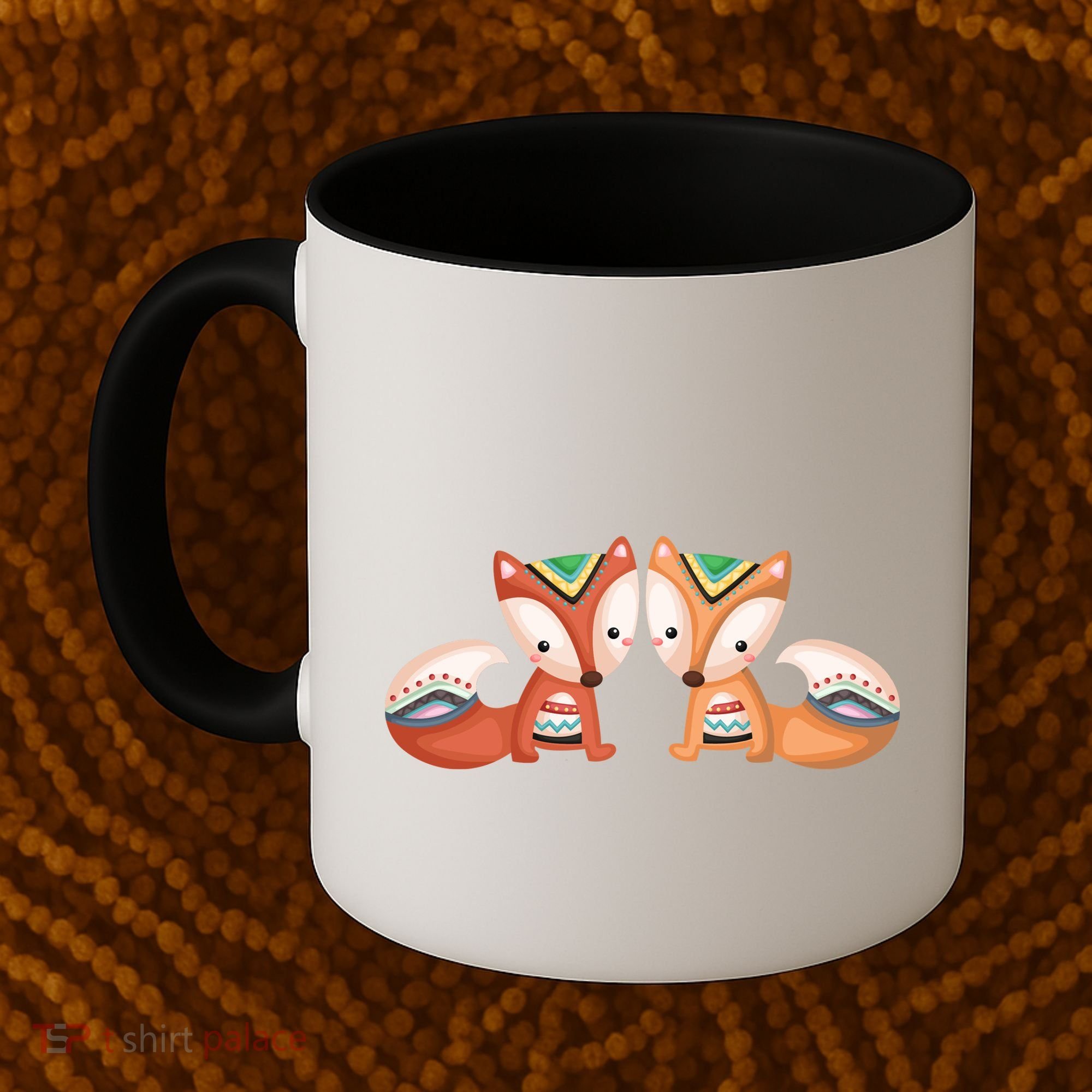 Tribal Foxes Coffee Mug