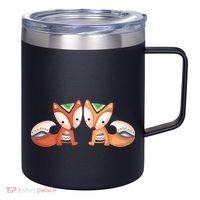 Tribal Foxes 12oz Stainless Steel Coffee Mug thumb 0