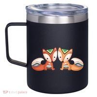 Tribal Foxes 12oz Stainless Steel Coffee Mug thumb 2
