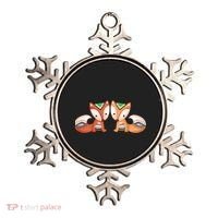 Tribal Foxes Ornament thumb 0