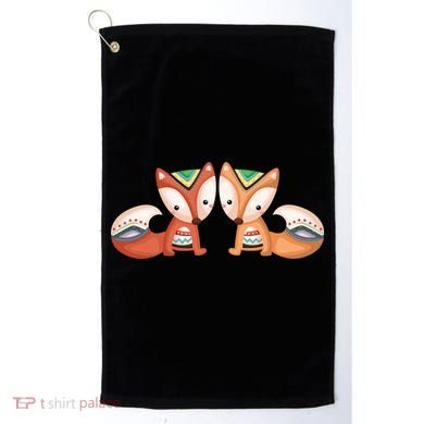 Tribal Foxes Golf Towel