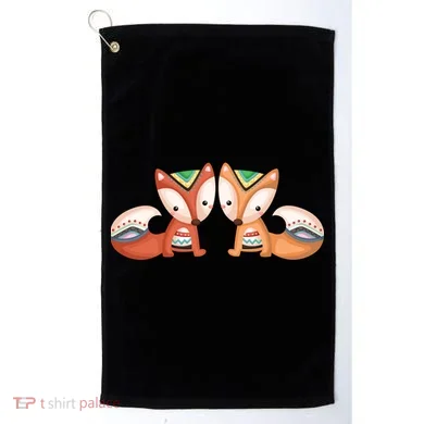 Tribal Foxes Golf Towel