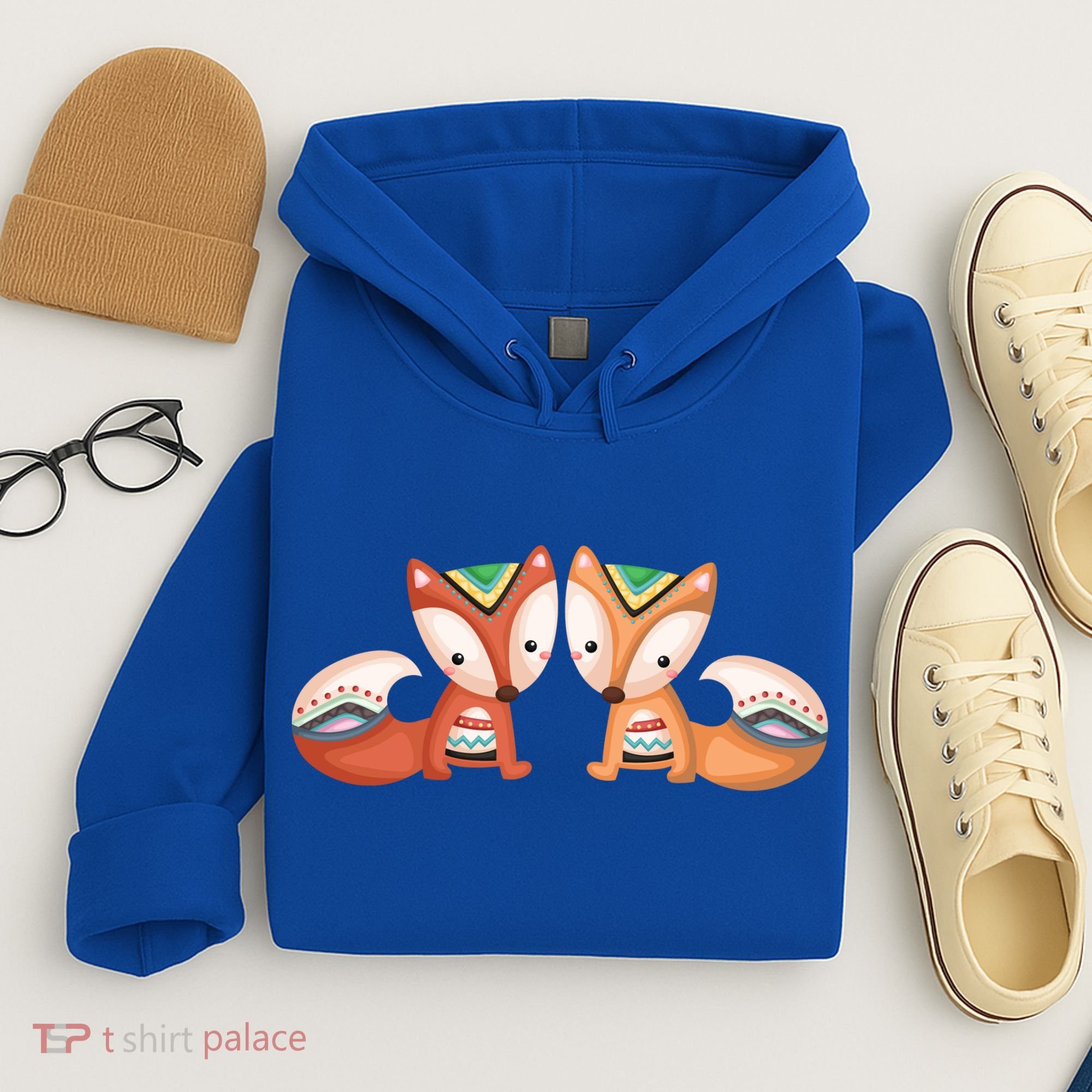 Tribal Foxes Hoodie