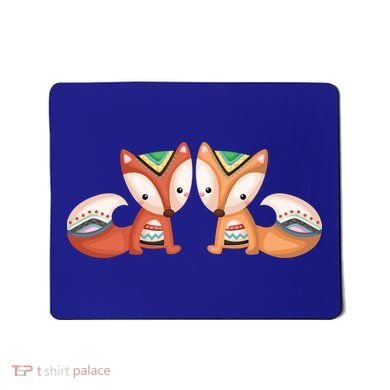 Tribal Foxes Mousepad