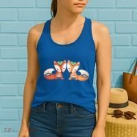 Tribal Foxes Women's Tank Top thumb 2