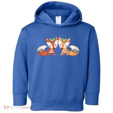 Tribal Foxes Toddler Hoodie