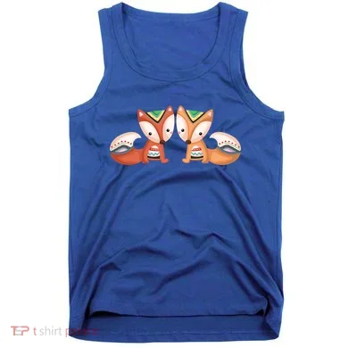 Tribal Foxes Tank Top