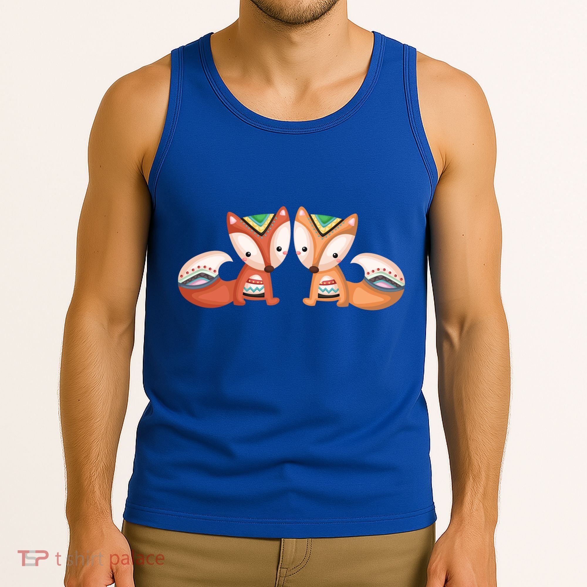 Tribal Foxes Tank Top