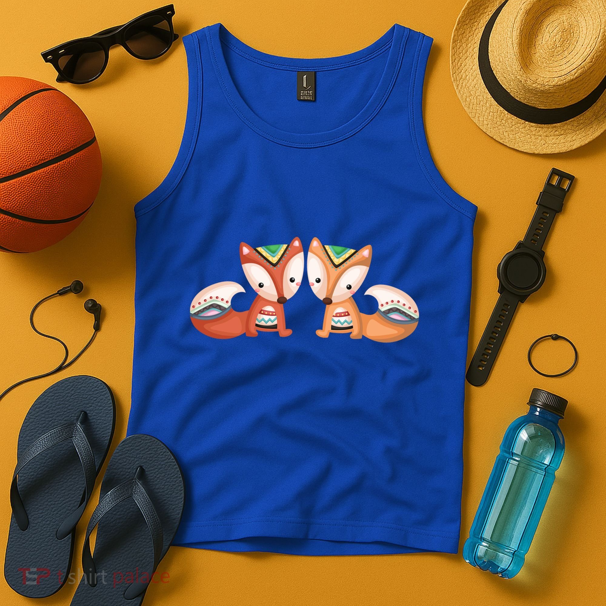 Tribal Foxes Tank Top