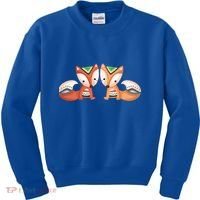 Tribal Foxes Kids Sweatshirt thumb 0