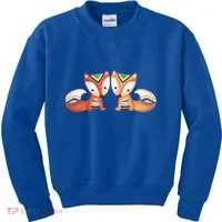 Tribal Foxes Kids Sweatshirt thumb 0