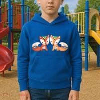 Tribal Foxes Kids Hoodie thumb 2
