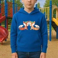 Tribal Foxes Kids Hoodie thumb 2