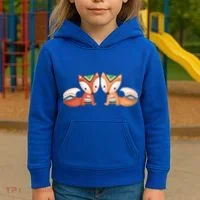 Tribal Foxes Kids Hoodie thumb 3