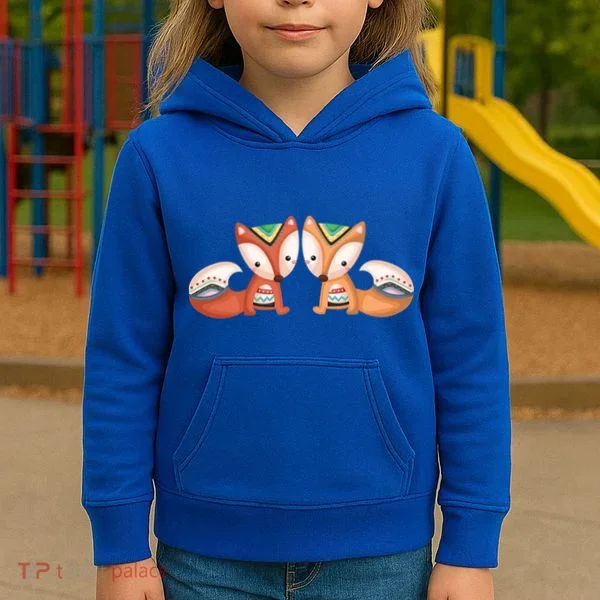 Tribal Foxes Kids Hoodie