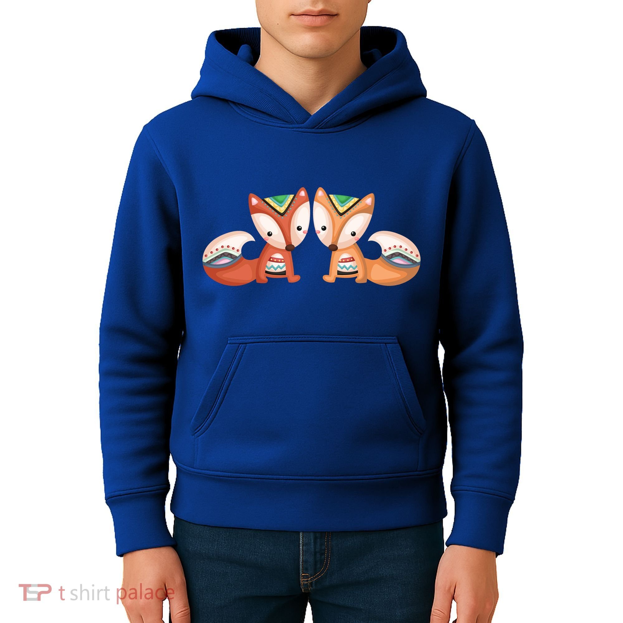 Tribal Foxes Kids Hoodie